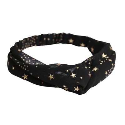 Haarband Sterne schwarz