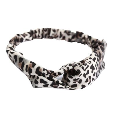 Haarband leopard beige