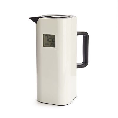Digital thermos, 1.0 L, white, stainless steel, 1xCR2032