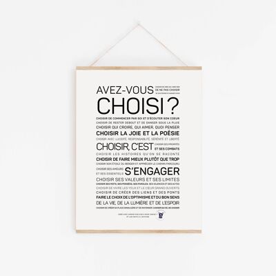 Poster To choose is to commit - A2