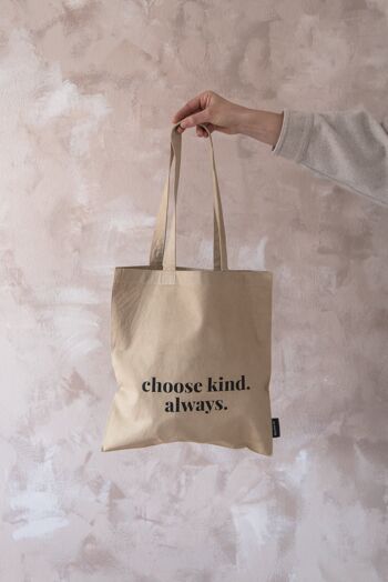 Sac fourre-tout en coton biologique / CHOISISSEZ LE TYPE. TOUJOURS. 2