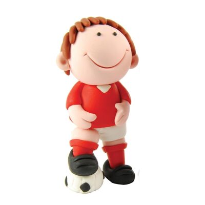 Toppers para Tartas de Resina Futbolista Rojo Granel