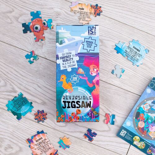 Ocean Creatures - Educational Children's Reversible Jigsaws