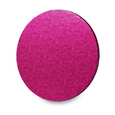 Tambour à Gâteau Rond Emballé Individuellement Rose Cerise 10po