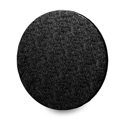 Einzeln verpackte runde Kuchentrommel, schwarz, 25,4 cm