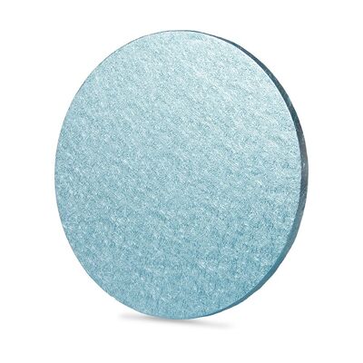 Tambour à gâteau rond emballé individuellement bleu bébé 10 po