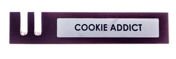 Panneau de bureau en bois - Cookie Addict 3