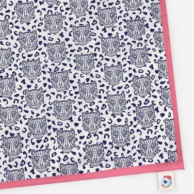 Kitchen towel - Le Grrrminet White - Pink