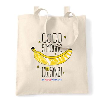 Tote bag Banane - Coco s'marre en cuisine 1