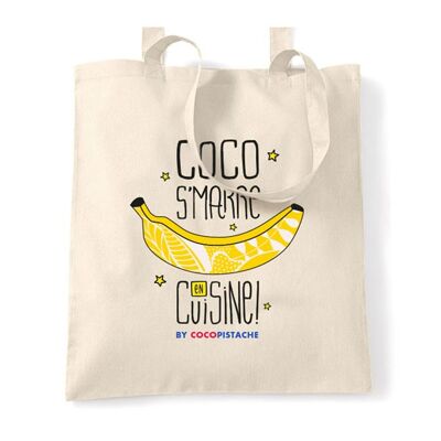 Banana tote bag - Coco is fed up in the kitchen