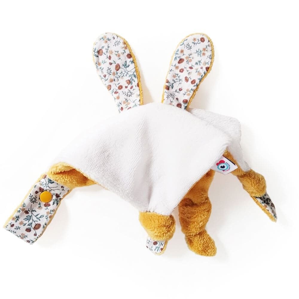 Scrunchie schwarzes Haar mit weißen Tupfen, handgefertigter OEKO-TEX-zertifizierter Stoff