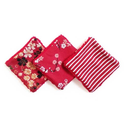 Lot de 3 BEE WRAP fait main en France taille S M L alvéoles