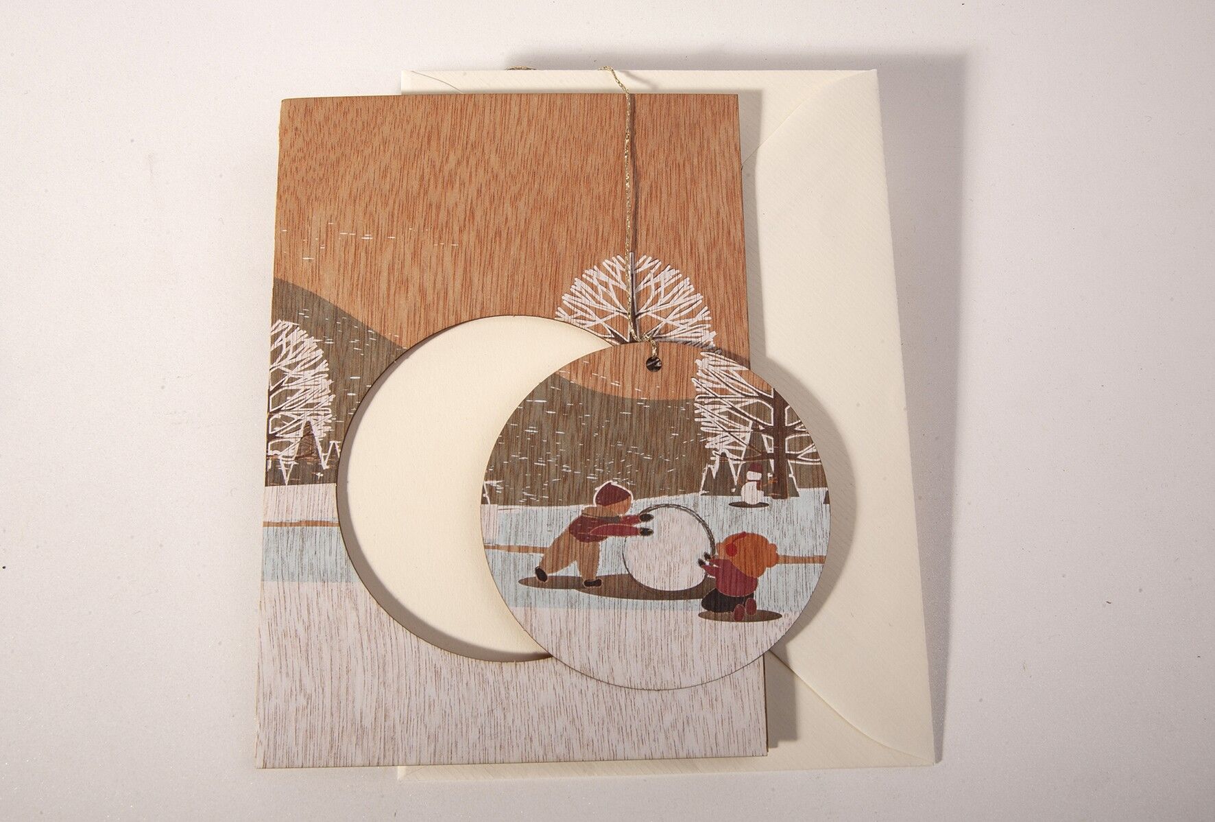 Pupazzo di neve - biglietto di auguri