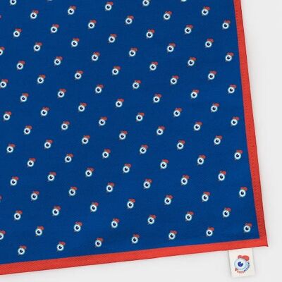 Cotton kitchen towel - Le Cocorico blue 43 x 63 cm - Navy blue