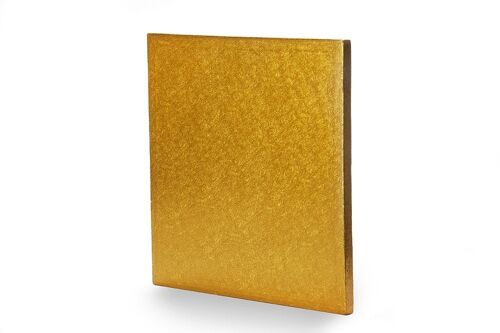 Individually Wrapped Square Cake Drum Gold 10in