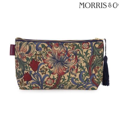 Trousse de toilette de créateur en William Morris Golden Lily