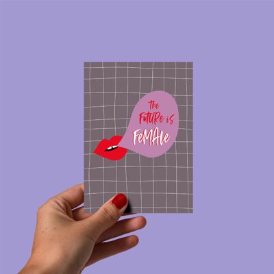 Postcards Future is female, pack of 5
