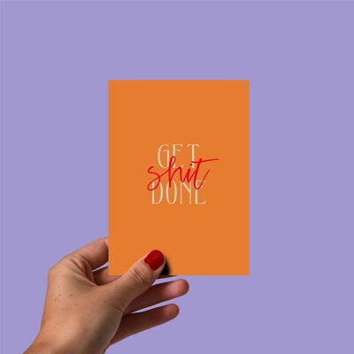 Get Shit Done Postcard 5-pack