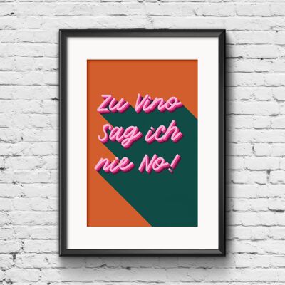 Poster "Non dico mai no al Vino", confezione da 5