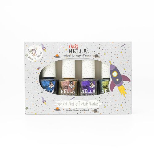 Space Collection Pack of 4 Nail Polishes