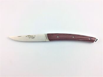 Couteau de poche Le Thiers Pote plein manche 12 cm - Bois de Violette 4