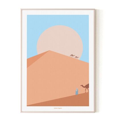 Desert figure, dune