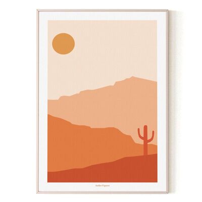 Figura del deserto, arancione