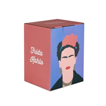 Porte-stylo, Frida Kahlo, blanc, céramique 2