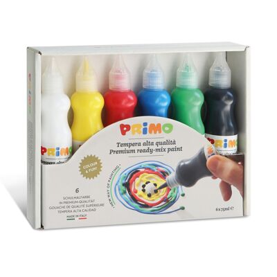 A new way og painting! Ready-mix poster paint 6 colours 75 ml