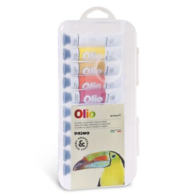 Pintura al óleo y pasteles al óleo solubles en agua, 10 colores 18 ml