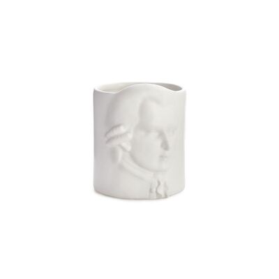 Portamatite, Amadeus Mozart, bianco, ceramica