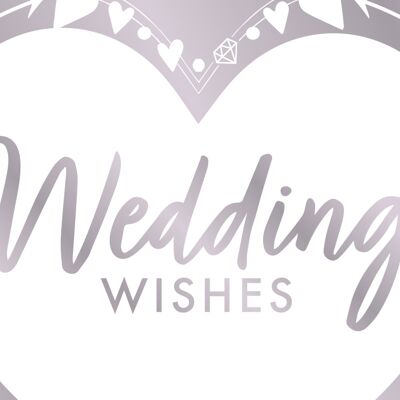 Wedding Wishes Foil Banner