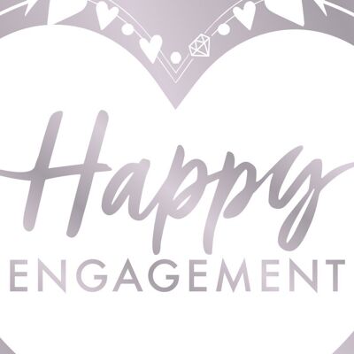Happy Engagement Foil Banner