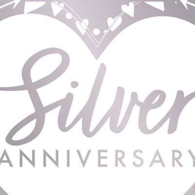 Silver Anniversary Foil Banner