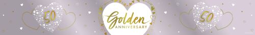 Golden Anniversary Foil Banner