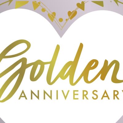 Golden Anniversary Foil Banner