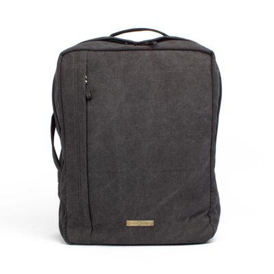 MARGELISCH canvas business backpack Lerox 1 charcoal