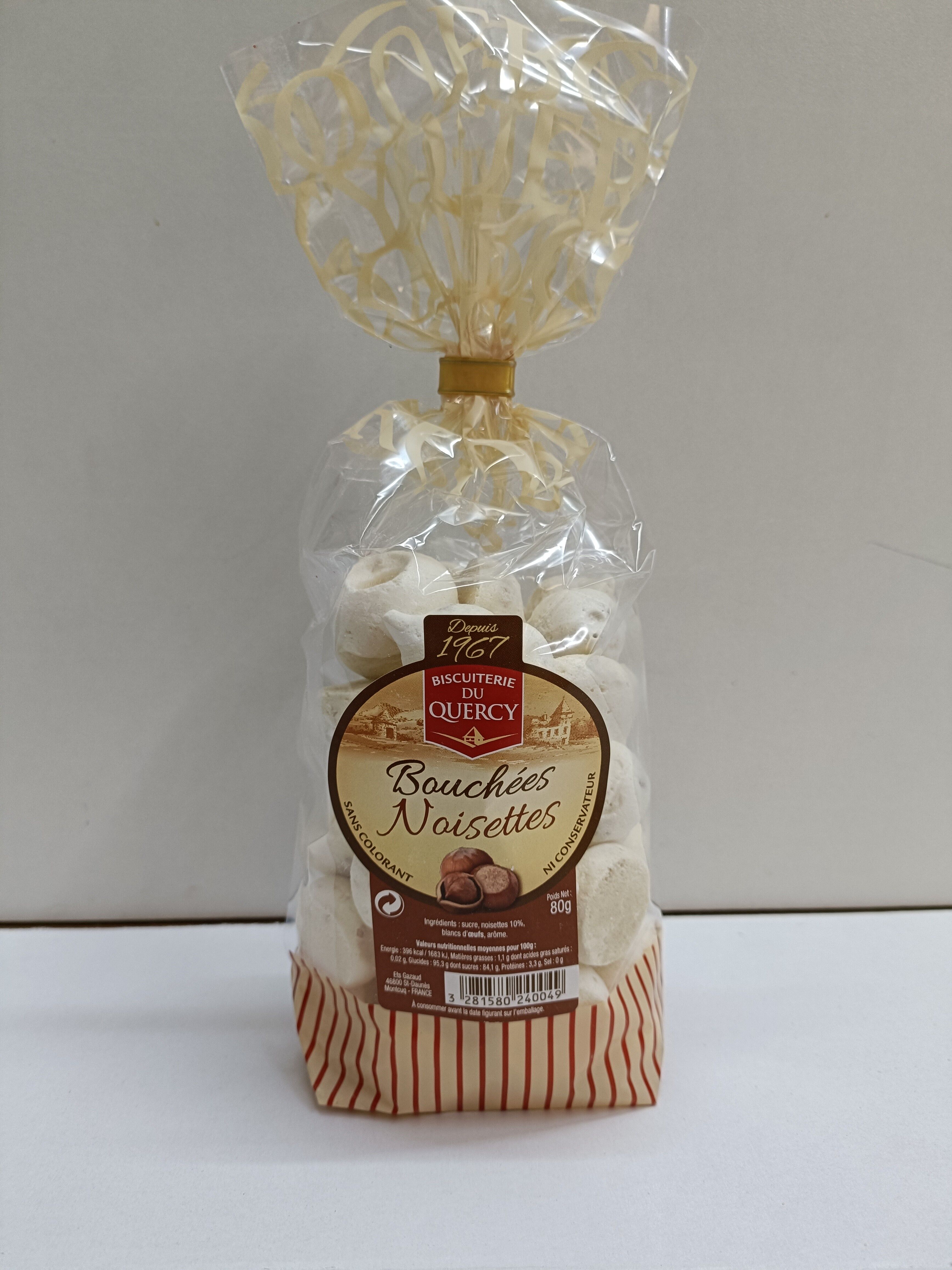 BOCCONCINI DI NOCCIOLE Confezione da 12 bustine da 80 g