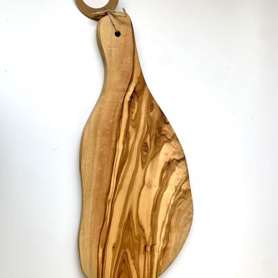 Tabla de cortar de madera de olivo forma natural