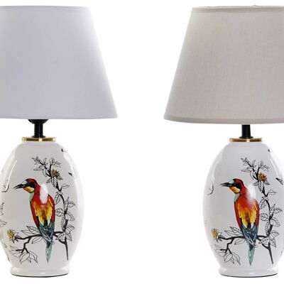 STONEWARE TABLE LAMP 25X25X41 BIRDS 2 ASSORTMENTS. LA178878