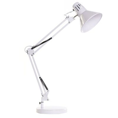METAL TABLE LAMP 22X39X69 WHITE FLEXO LA182415
