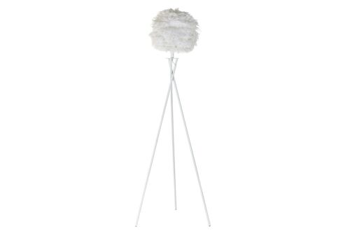 LAMPARA PIE METAL PLUMA 40X40X150 BLANCO LA182422