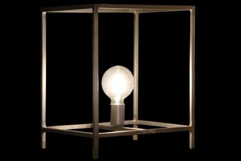 LAMPE À POSER EN MÉTAL 33X33X40 GRIS FONCÉ LA182749 2