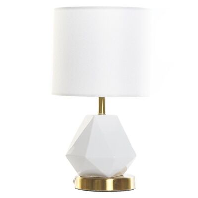 TABLE LAMP CERAMIC METAL 20X20X37 WHITE LA184723