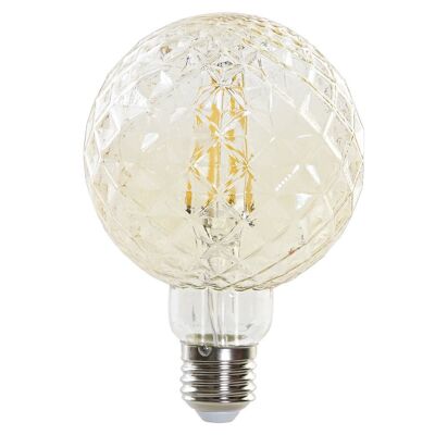 LED GLASS BULB 9.5X9.5X14 450 LUMENS AMBER LA185025