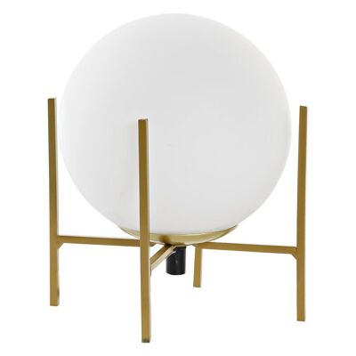 LAMPADA DA TAVOLO METALLO VETRO 18X18X21 SFERA LA186594