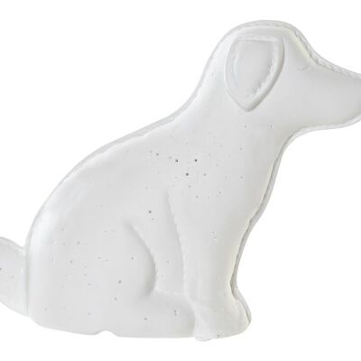 LAMPE DE TABLE LED PORCELAINE 25X10X19 CHIEN LA186692