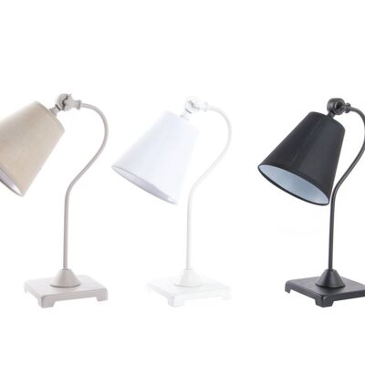 METAL FABRIC TABLE LAMP 15X15X43 3 SURT. LA187243