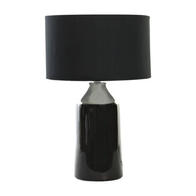 TABLE LAMP STONEWARE POLYESTER 32X32X52 BLACK LA189651