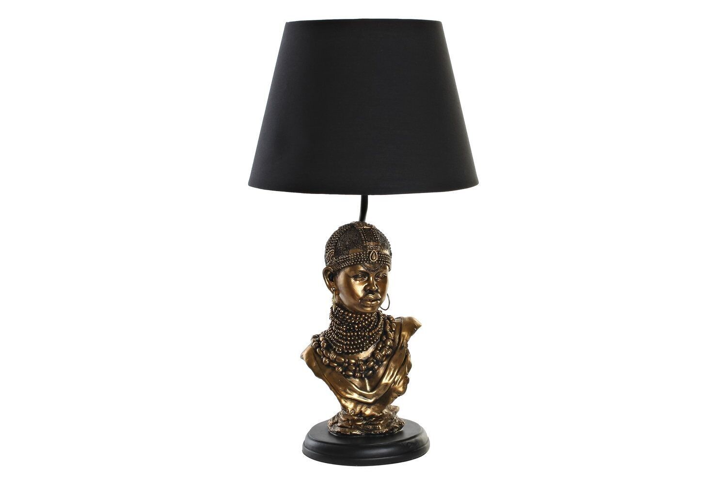 LAMPADA DA TAVOLO IN RESINA AFRICANA 31X31X58 LA189998